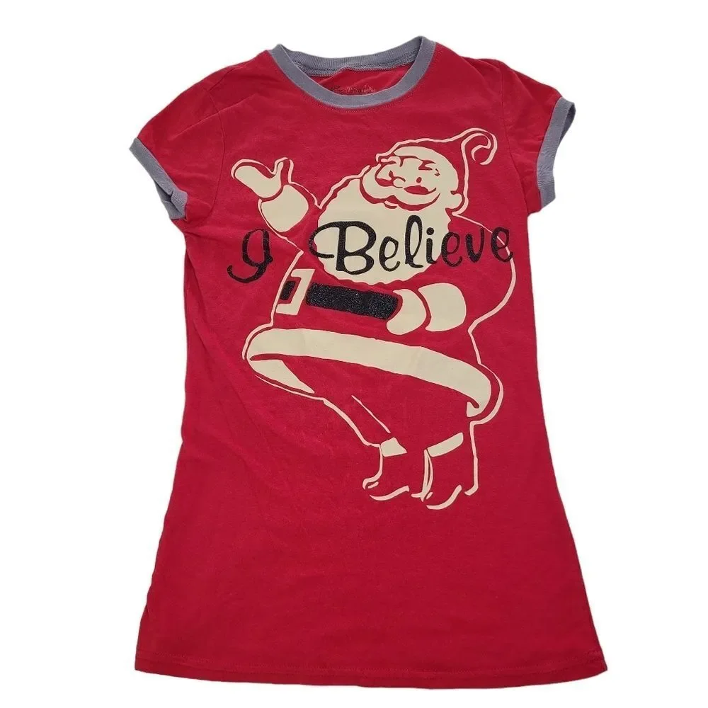 Girls Frozen Pajama set and Santa Snowflake Nightgown Bundle Size S 6 6X